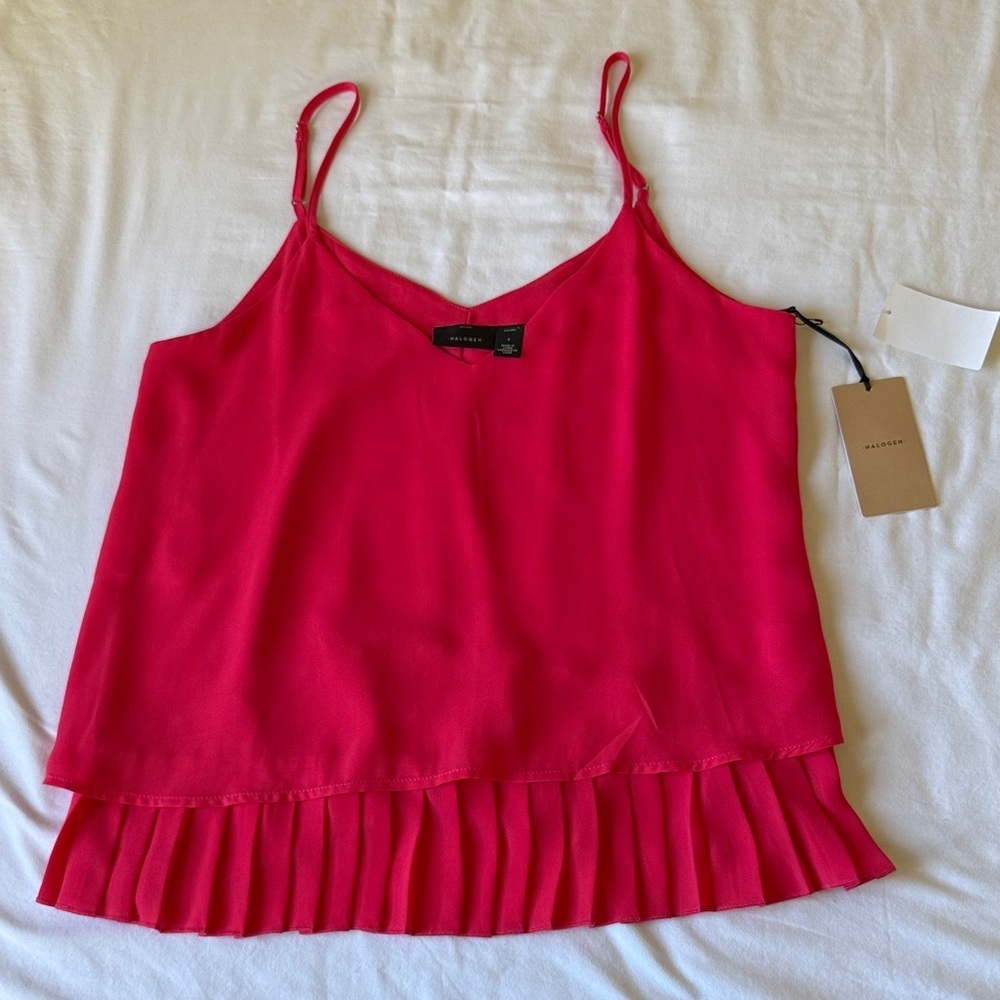 Halogen Vibrant Pink Layered Camisole